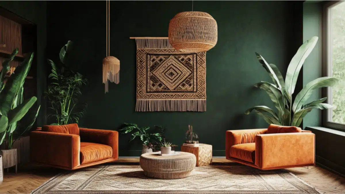Dark Boho Living Room