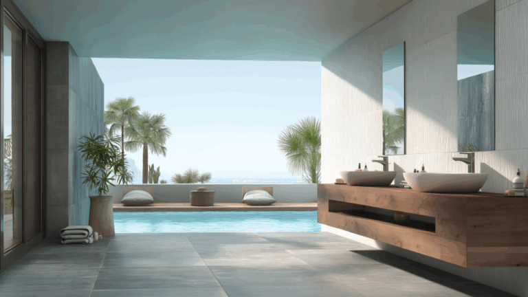 Genius Pool Bathroom Ideas for a Clean and Cozy Setup: Stylish & Functional Designs