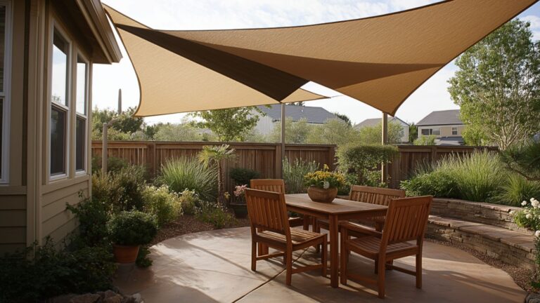 DIY Patio Shade Ideas with Shade Sails and Canopies: Stylish Sun Protection Solutions
