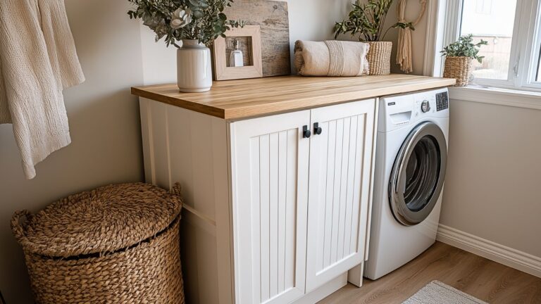 Clever and Stylish DIY Laundry Hamper Cabinet Ideas for Better Home Organization