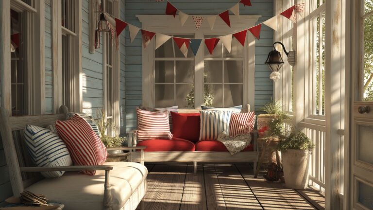 Whimsical Patriotic Porch Ideas for a Playful Look That Celebrates Red, White, and Blue in Style